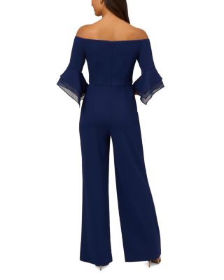 Organza Crepe Off The Shoulder Jumpsuit