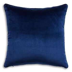 Scalamandre Torino Velvet Decorative Pillow, 22 X 22 In Navy