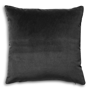 Scalamandre Torino Velvet Decorative Pillow, 22 X 22 In Slate