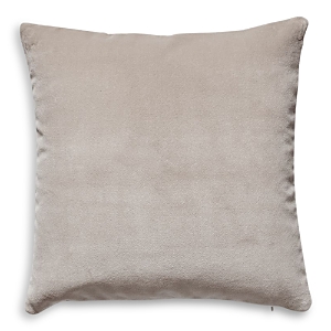Scalamandre Torino Velvet Decorative Pillow, 22 X 22 In Taupe