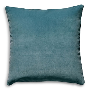 Scalamandre Torino Velvet Decorative Pillow, 22 X 22 In Teal