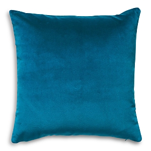 Scalamandre Torino Velvet Decorative Pillow, 22 X 22 In Turquoise