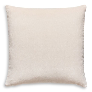Scalamandre Torino Velvet Decorative Pillow, 22 X 22 In White