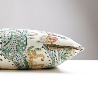 Kelmescott Hand Block Decorative Pillow, 22" x 22"