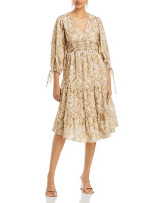 Cupio - V Neck Smocked Dress