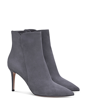 Gianvito Rossi Levy Boots In Camoscio Lapis