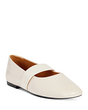 Shop Vagabond Shoemakers Vagabond Women's Jolin Square Toe Ballet Flats In Off White