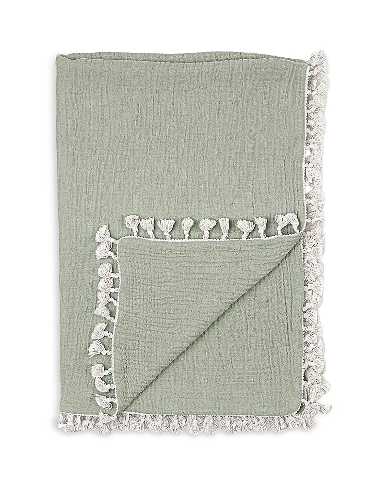 Crane Baby Six Layer Muslin Blanket In Fern