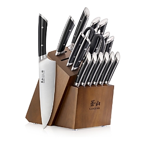 Cangshan Helena Series 17 Piece Knife Block Set In Black