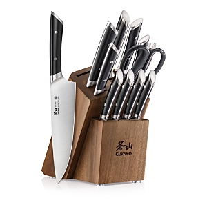 Cangshan Helena Series 12 Piece Knife Block Set In Black