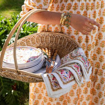 Provence Rattan Gathering Basket