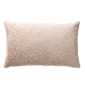 Scalamandre Leopard Lumbar Decorative Pillow, 22 X 14 In Pink Sand