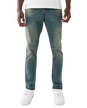 Shop True Religion Rocco Big T Flap Skinny Jeans In Medium Blue In Lighting Maedium Wash
