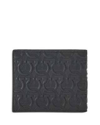 FERRAGAMO Men's Travel Embossed Gancini Leather Bifold