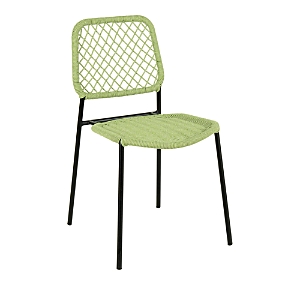 Shop Tov Furniture Lucy Oak Finish Outdoor Dining Chair In Green
