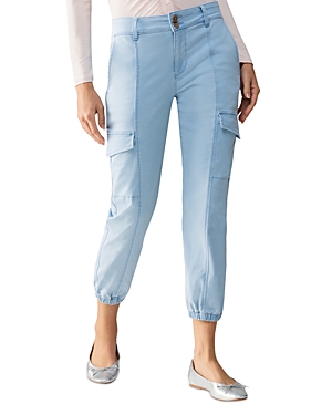 Sanctuary Rebel Ankle Cargo Pants In Ultra Pale