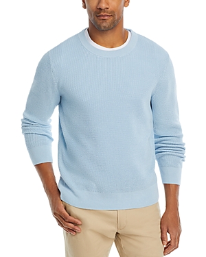 The Men's Store At Bloomingdale's Cotton Thermal Crewneck Jumper - 100% Exclusive In Celestial