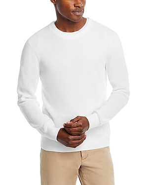 The Men's Store At Bloomingdale's Cotton Thermal Crewneck Sweater - 100% Exclusive In White
