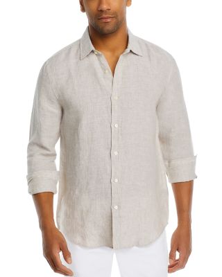 The Men's Store at Bloomingdale's - Linen Chambray Regular Fit Button Down Shirt - Exclusive
