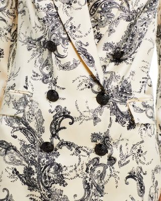 L'AGENCE Jayda Silk Paisley Blazer | Bloomingdale's