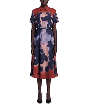 Shop Altuzarra Kiera Dress In Brick Ladybug