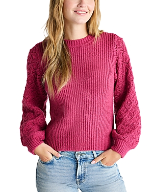 Shop Splendid Connie Knit Pullover Sweater In Punch