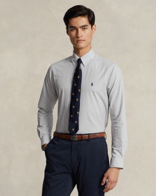 Polo Ralph Lauren - Polo Ralph Lauren Cotton Stretch Poplin Gingham Slim Fit Shirt