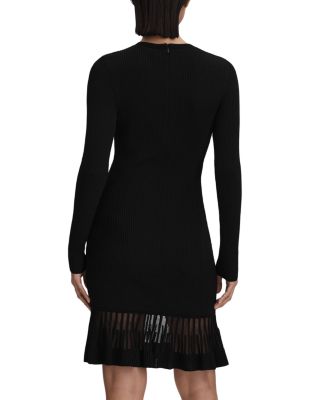 Teagan Knitted Sheer Hem Dress