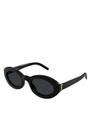 SAINT LAURENT - Monogram Hinge Oval Sunglasses, 52mm