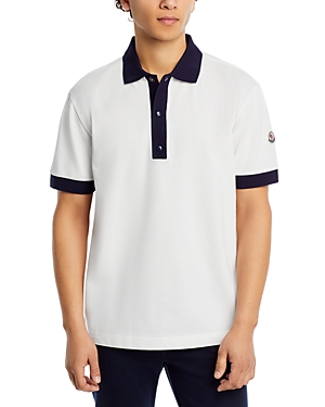 Moncler Grenoble Cotton Regular Fit Polo Shirt In Natural
