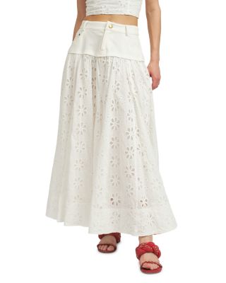 En Saison - Eyelet Maxi Skirt