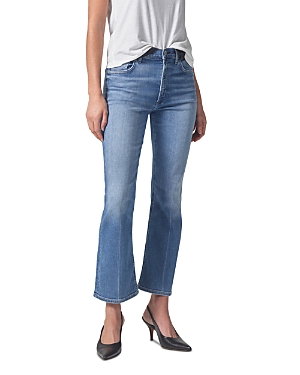 Shop Citizens Of Humanity Isola Cropped Bootcut Jeans In Splendor