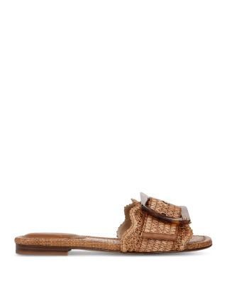 Women&#39;s Bambi Buckled Woven Slide Sandals