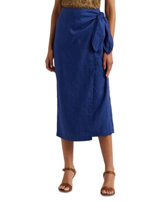 Ralph Lauren - Linen Midi Wrap Skirt