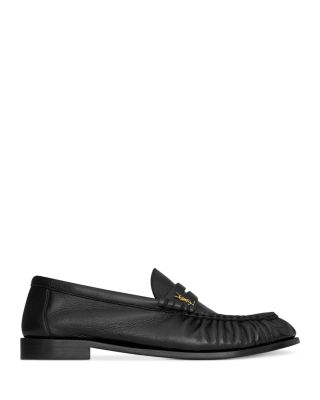 SAINT LAURENT Women's Le Loafer Penny Slippers in Shiny SAINT LAURENT Women's Le Loafer Penny Slippers in Shiny