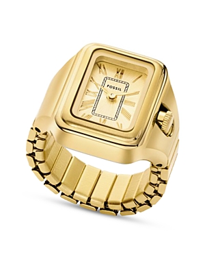 Shop Fossil Raquel Ring Watch, 14mm X 14mm In Gold