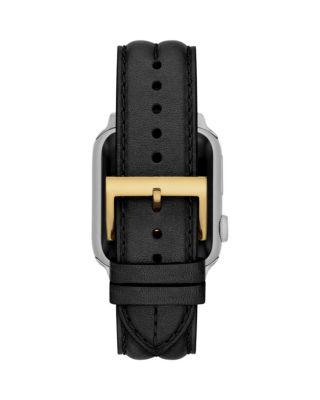 Apple Watch&reg; Kira Black Leather Strap, 38mm-45mm