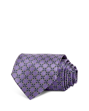 The Men's Store At Bloomingdale's Chainlink Medallion Silk Classic Tie - 100% Exclusive In Lavender