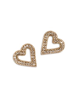 Deepa by Deepa Gurnani - Gurnani Beaded Heart Earrings