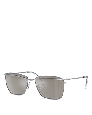 Swarovski Rectangular Sunglasses, 58mm