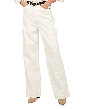 Shop Joie Ophilia Cargo Jeans In Pearled Ivory