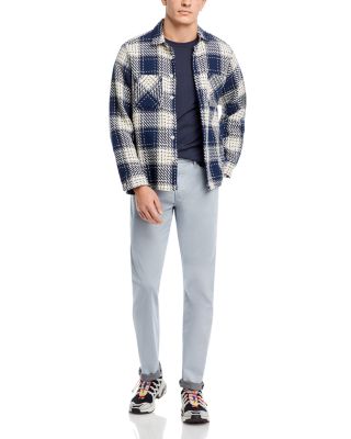 Everett Straight Fit Twill Pants in White Sand