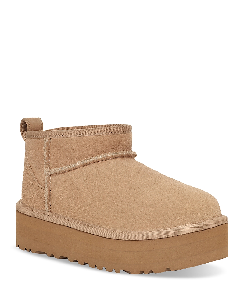 Ugg Kids' Girls Ultra Mini Platform In Sand/sand