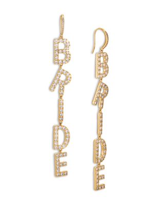 Nadri - Bride Crystal Linear Earrings