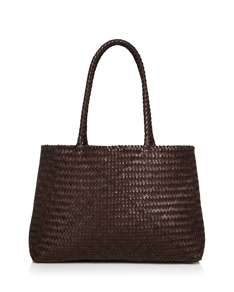 Madewell Handwoven Leather Tote In Coffee Bean