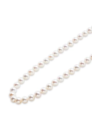 18K Yellow Gold & Sterling Silver Luna Cultured Freshwater Pearl Collar Necklace, 18"