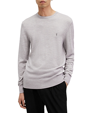 Allsaints Mode Merino Sweater In Cool Grey