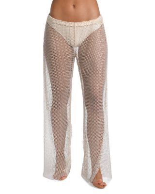 L'Agence Noemi Crochet Cover Up Pants