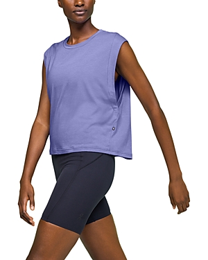 Shop On Focus Crop Tank Top In Blueberry