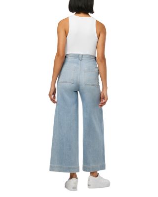 The Addison High Rise Cropped Wide Leg Jeans in Admiration